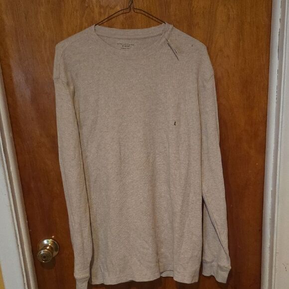 Structure Tan Long Sleeve Tee Classic Knit - Picture 1 of 4